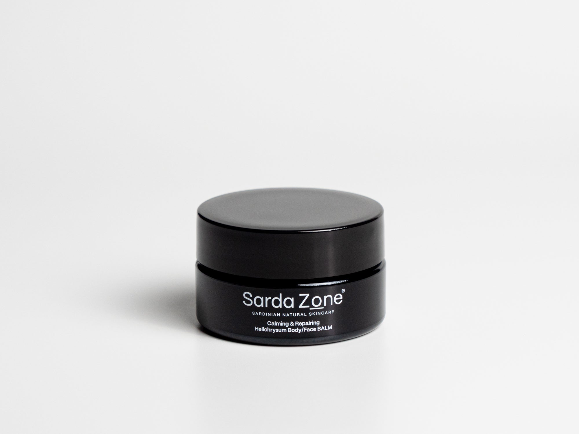 Sarda Zone Helichrysum Body/Face BALM in a black jar
